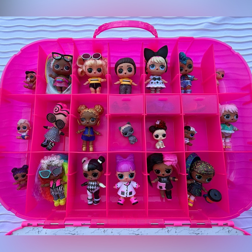 Doll collection and case L.O.L. Surprise! w/ Fashion Runway 21 dolls and pets